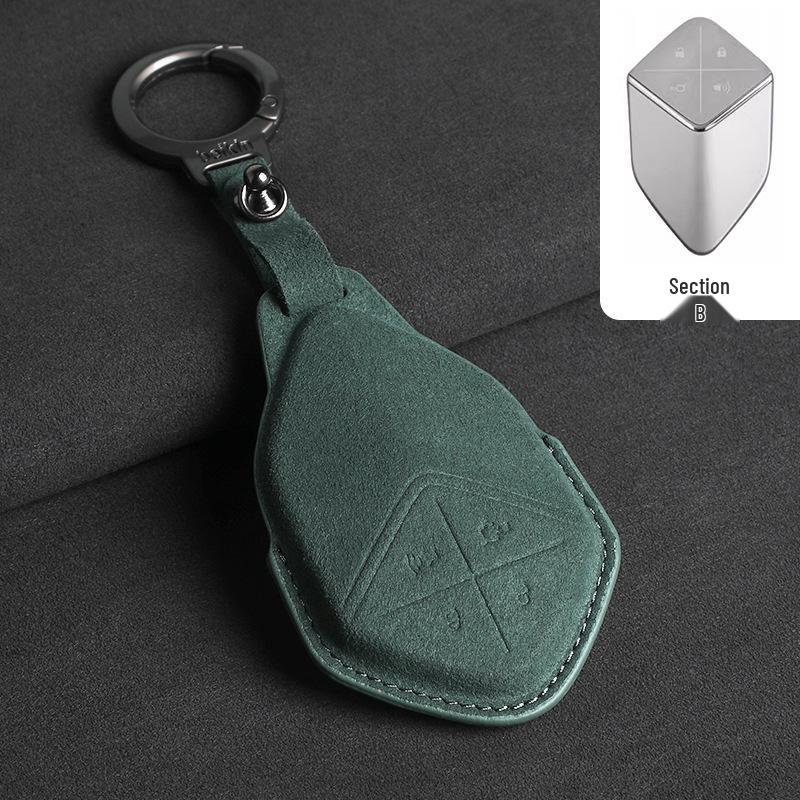Changan SL03/S7 Key Case 2023: Suede Protective Shell with Buckle