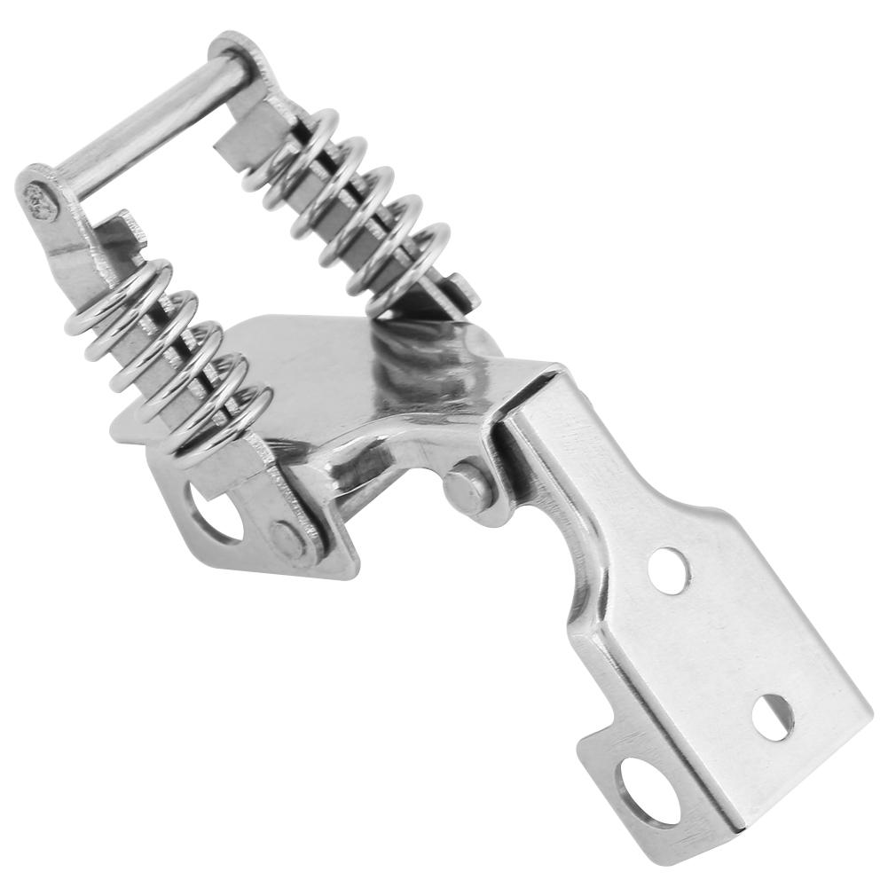 Stainless Steel Hardware Cabinet Case Spring Loaded Latch Catch Toggle Hasp