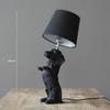 Creative Animals LED Table Light Bedroom Bedside Lamp Living Room Resin Dogs Table Lamps Abajur Para Home Deco Lighting Fixtures