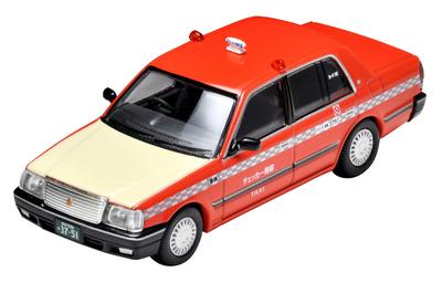Tomytec Tomica Limited Vintage Neo Scale Toyota Crown Sedan Taxi Checker Cab 1/64 LV-N219b (Finished Product)