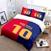 Red-blue split, "Messi 10". Bedding sets Duvet cover sets Duvet covers Pillowcases(1 * Duvet Cover 2 * Pillowcases, without duvet insert)
