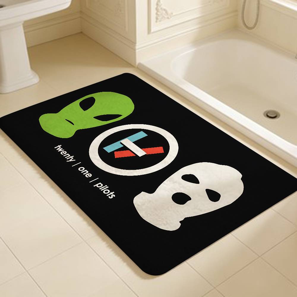 Popular T-Twenty One Pilot Band Entrance Door Mat Nordic Style Home Doormat Bathroom-Toilet Mats Bedroom Hotel Decor Mat