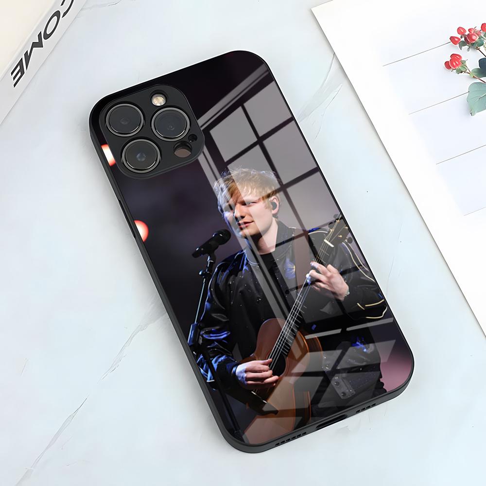 

Singer Ed Sheeran Phone Case For IPhone 17 Pro Max 15 Pro 16 14 Plus 12 13 Mini 11 Pro Shockproof Glass Cover iPhone15