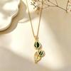 Elegant Cat Pendant Necklace: Fresh Design with Micro-Set Zircons for Women - Light Luxury & High-End Feel; Perfect Clavicle Chain Accessory.