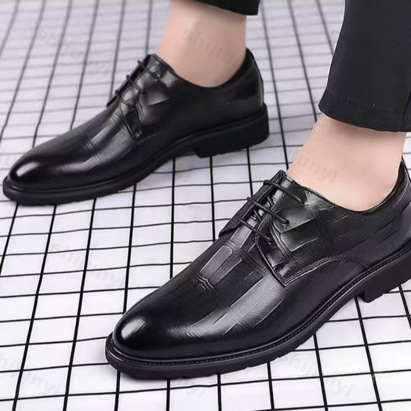 Men's PU Leather Shoes 2025 New Business Casual Shoes Men Loafers 2025 Autumn Luxury Designer Dress Formal Shoes Size 39-44