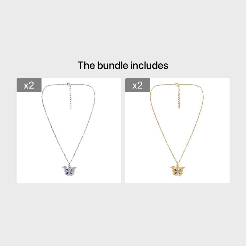 Classic Butterfly Necklace I Love YOU Necklace Animal Butterfly Pendant Charm Jewelry Accessories