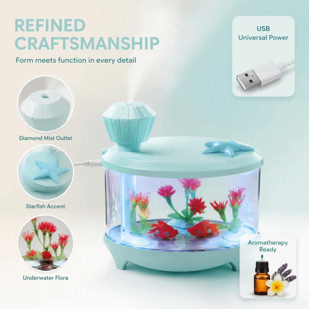 Aromatherapy Essential Oil Humidifier Green Low Noise Humidifier For Bedroom