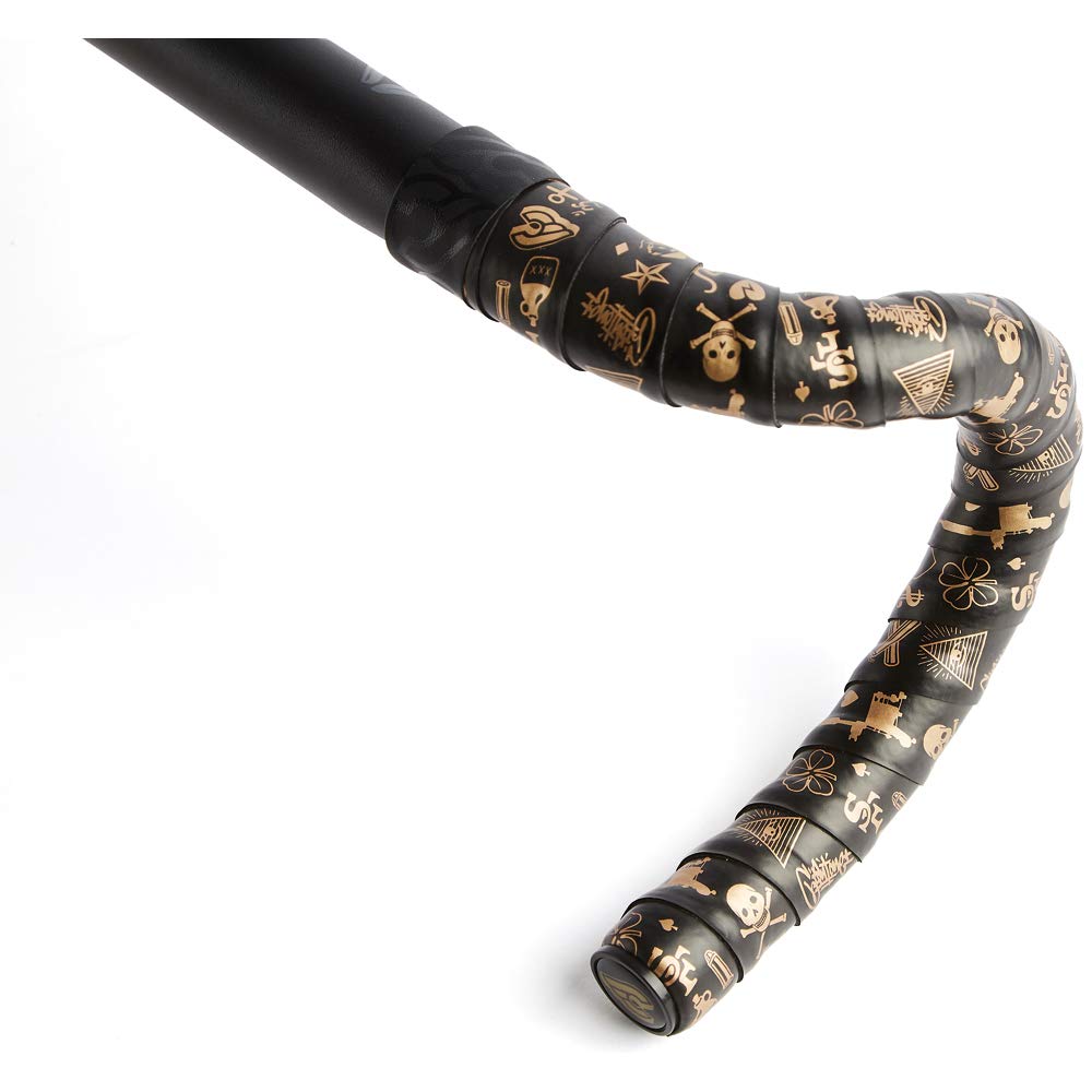 Cinelli MIKE GIANT VOLEE GOLD NMVLMGG Black Bar Tape for and Mountain Road One Size MTB, BMX, Bikes,