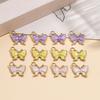 5Piece/Pack  13.5*14mm 304 Stainless Steel Butterfly Shape Charms Pendants for DIY Bracelet Necklace Jewelry Making Accessories