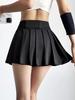 Gonna da Tennis Pieghettata a Vita Alta Anti-Esposizione da Donna - Asciugatura Rapida, Traspirante, Abbigliamento per Yoga e Fitness