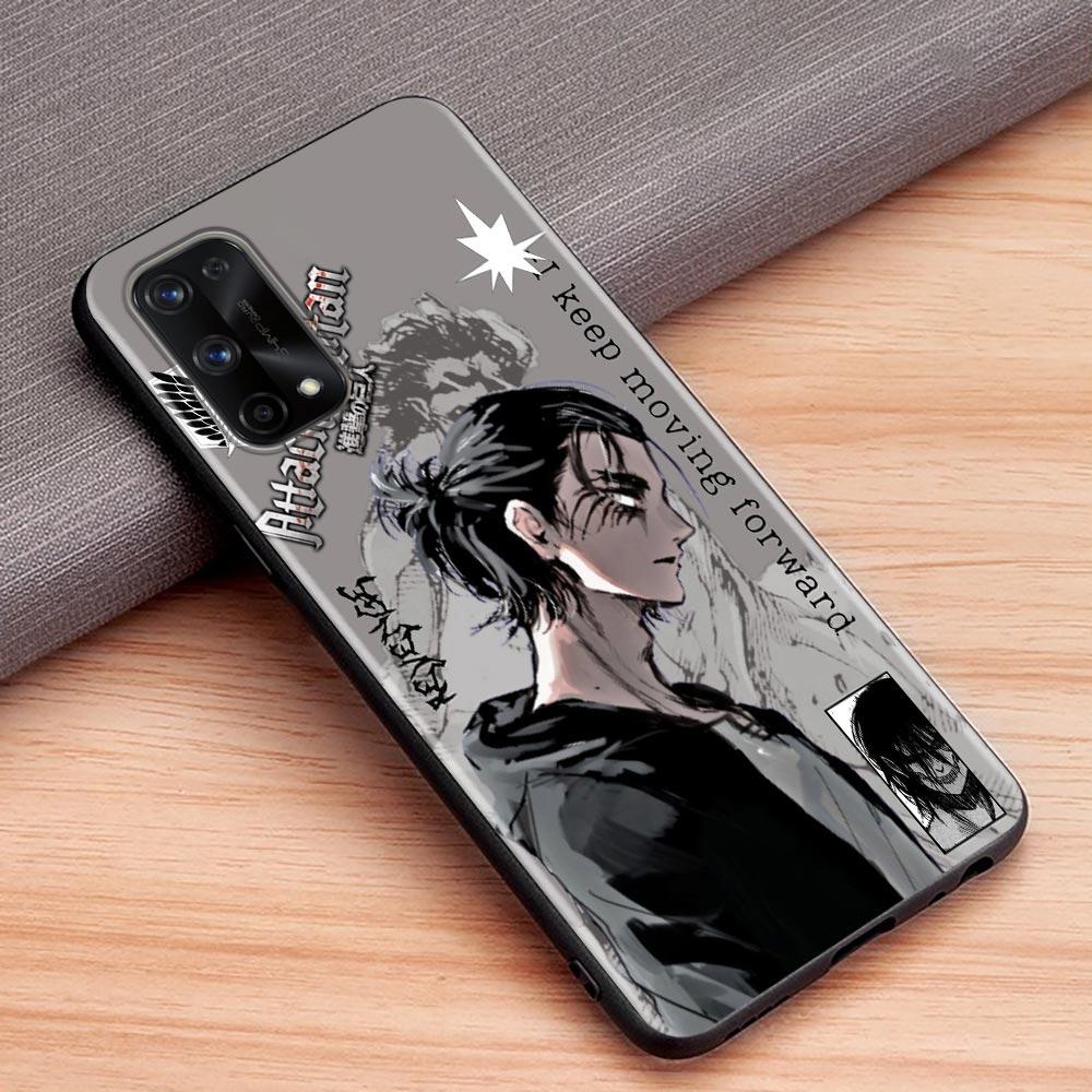 Anime Attack On Titan Eren Yeager Case For Realme C21Y C21 C25 C20 C15 C12 C11 C1 GT Master Neo Neo2 5G Capa Silicone Soft Cases