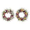 Easter Door Wreath 17 Inch Artificial Spring Flower Wreath Funny Front Door Decor for Home Entryway Yard Patio Farmhouse Party