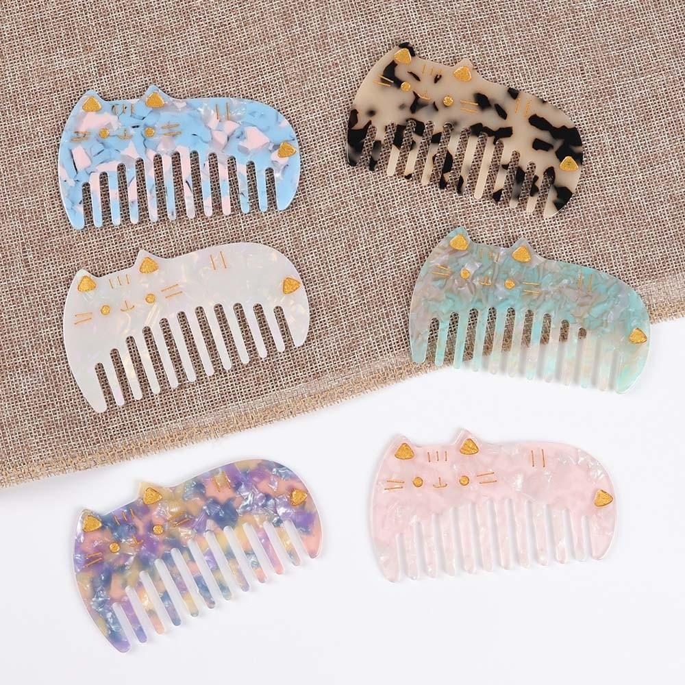 Acetate Acetic Acid Comb Cat Hairdressing Combs Hair Care Makeup Comb Household