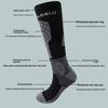 2 pairs Warm Sports Socks High Elastic Mountaineering Socks Soft Ski Socks  Winter Season
