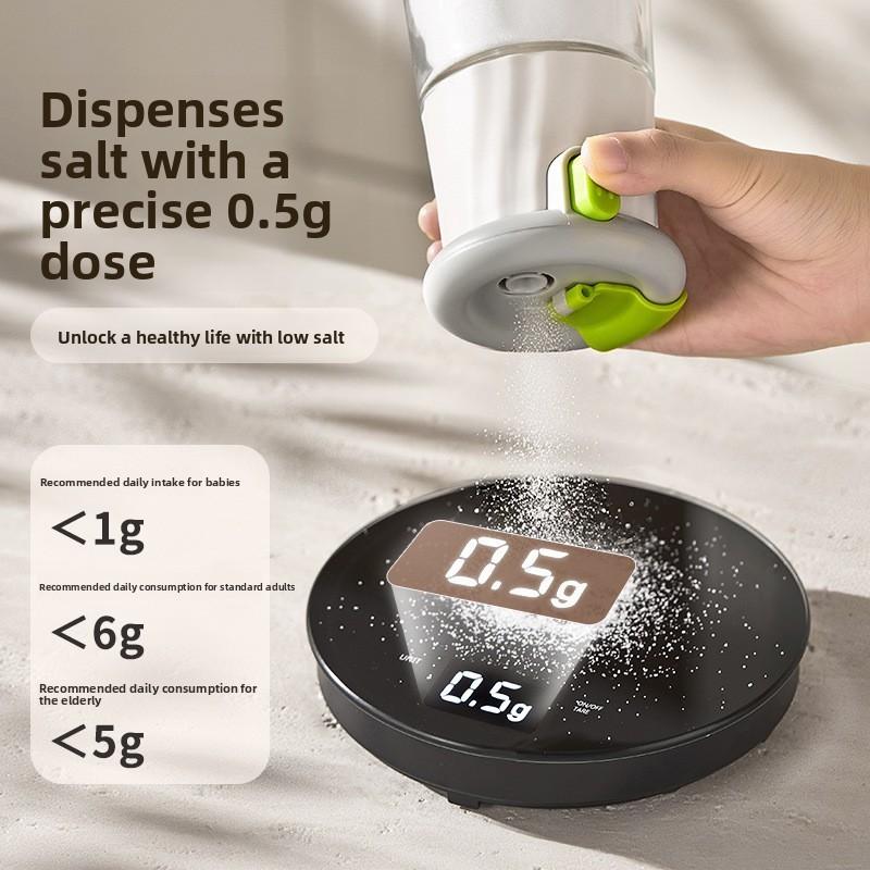 Kitchen Smiling Face Buckle Quantitative Seasoning Jar