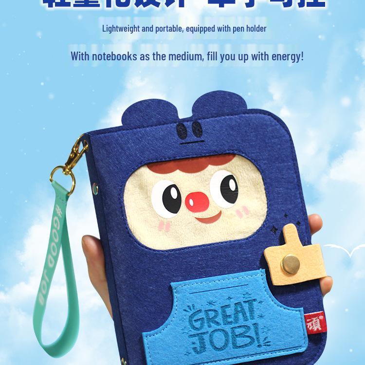 Internet Celebrity Cute Bullet Journal Gift Box Set: Detachable Loose-Leaf Notebook for Children & Students