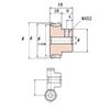 A Pair 1M Modulus Worm Gear Ratio 5/20/30/40/50/60 Teeth Turbine Worm 40CR Tunable Material Good Quality Precision