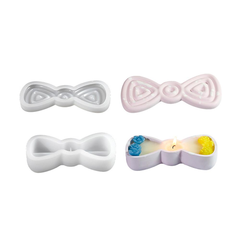 Pudełko do przechowywania Formy żywiczne Kokarda Pudełko na biżuterię Formy silikonowe z pokrywką Formy do odlewania epoksydowego Pojemnik na świecę Świecznik Forma