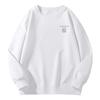 Men's Oversized Fleece-Lined Sweatshirt, Spring/Autumn Heavyweight Trendy Brand, Round Neck, Unisex Jacket