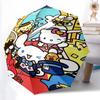 1pc Hello Kitty & Friends Automatic Opening Folding Umbrella - 8 Rib Iron Frame Outdoor Umbrella - Festival Gift for Fans, Travelers, Everyday Use - P
