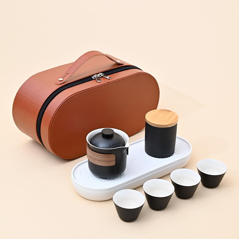 Portable travel tea set, car express cup business gift, annual meeting event souvenir