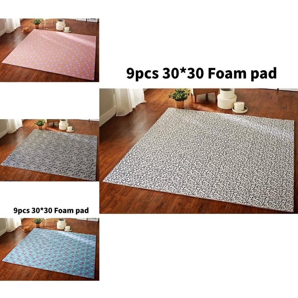 Minde Garden Floral Foam Puzzle Play Mat For Kids Bedroom And Lounge Safety Play Area