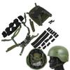 M19 Tactical Helmet Suspension System with Adjustable Webbing and Mesh Pocket
