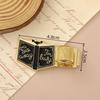 Book Shaped Pen Clip Metal Spring Pen Keeper Multi-functional Pen Holder  Journals & Notebook