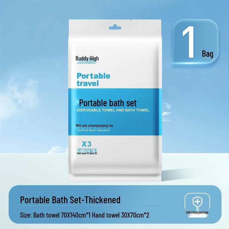 Disposable Hotel Bedding Set: Double Thick Anti-Dirty Sheets, Duvet & Pillow Covers, Quilt Cover - Four-Piece Travel Set