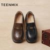 Tianmeiyi Chunky Heel Loafer Shoes