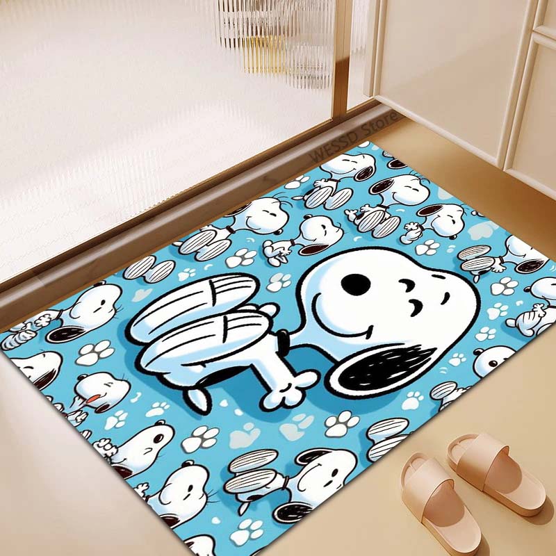 3D Snoopy anti-slip rug, suitable for living rooms, bedrooms, game rooms, sofas, home décor, doormats