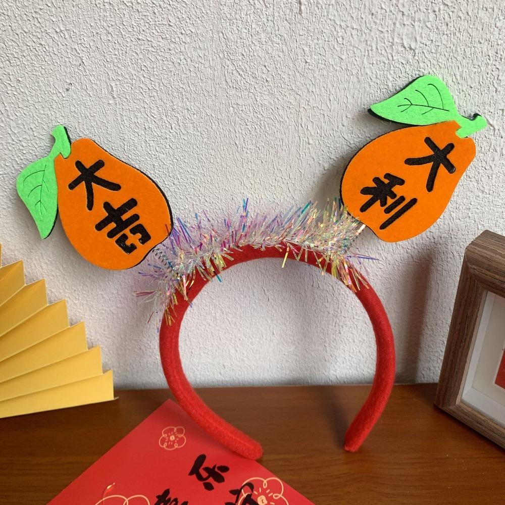Cartoon Snake Year Headband Red Hairband Festive New Year Headwear  Party Decoration