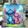 1pc Stitch Printing Blanket - Soft, All-Season Throw for Living Room, Bedroom,Travel
