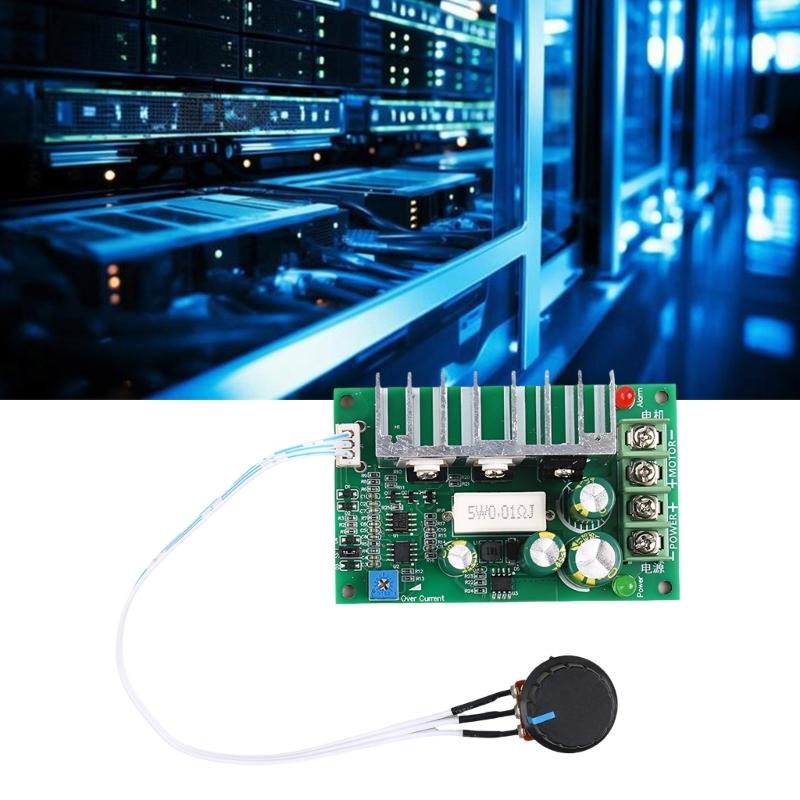 High Efficiency 10A Direct Current Motor Speed Regulator Controller 10V-60V PWM Control For Fan And Pumps Automation
