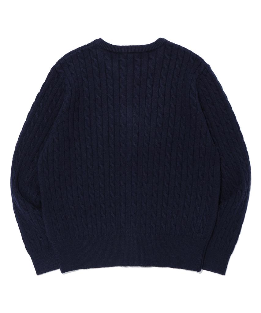 Distn9Ne Retro Bear Cardigan Navy (Lp5Sf505-066)