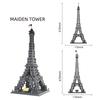 World Famous Cultural Architecture Creative Building Block Eiffel Tower Paris France Model Brick Educational Toys Collection