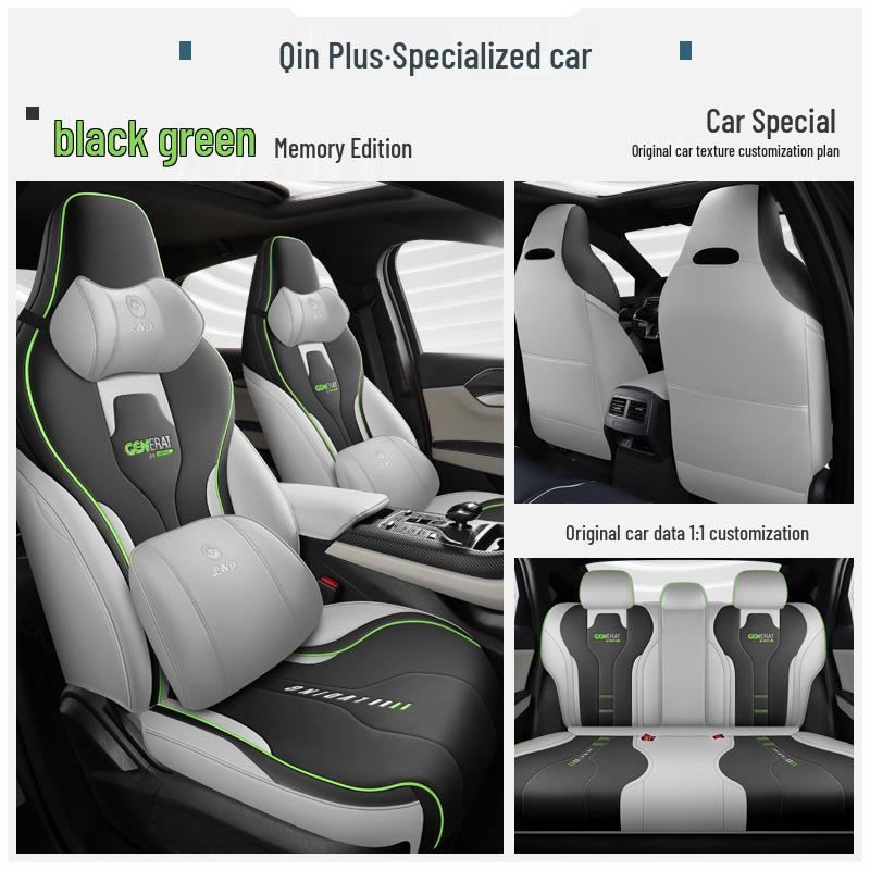 BYD Qin PLUS All-Season Full Surround Leather Seat Cover for Qin DMi/EV