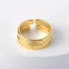 2Pcs Corrosion Pattern Open Rings Stackable Sun Moon Rings Set Women Ornaments