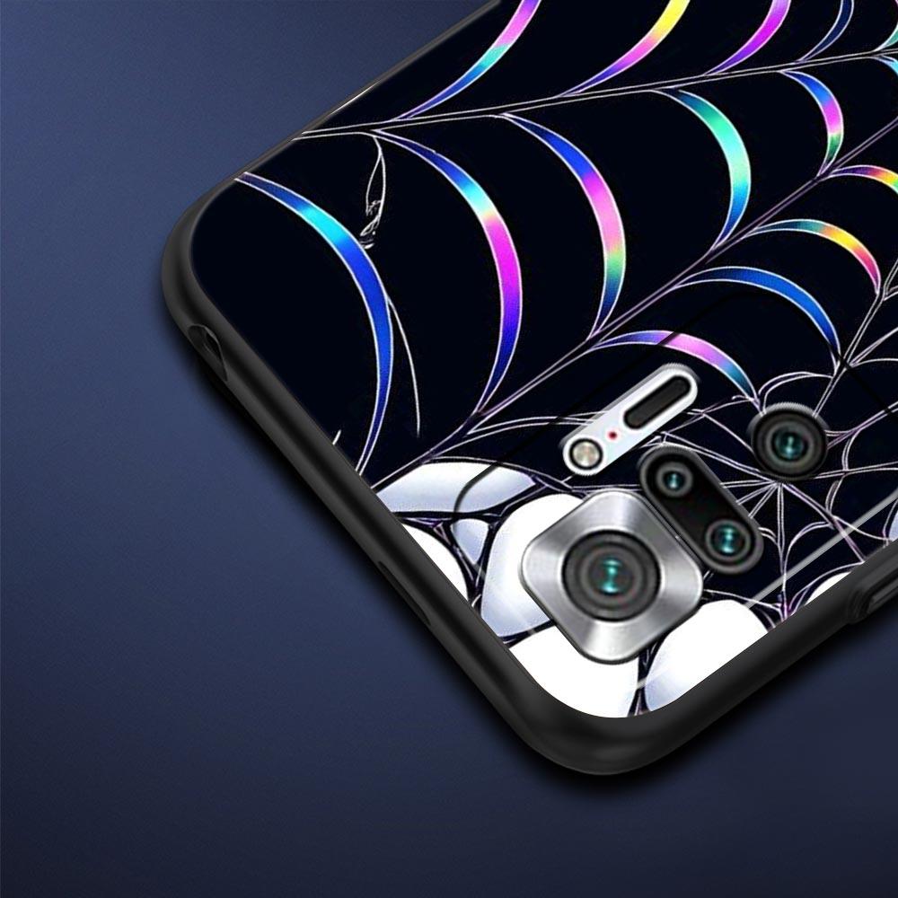 Spider Web Phone Case Cover for Redmi 14C 10C Note 15 14 13 12 10 11 K40 Pro Plus 5G Soft TPU Shockproof Shell Fundas Capas Bags