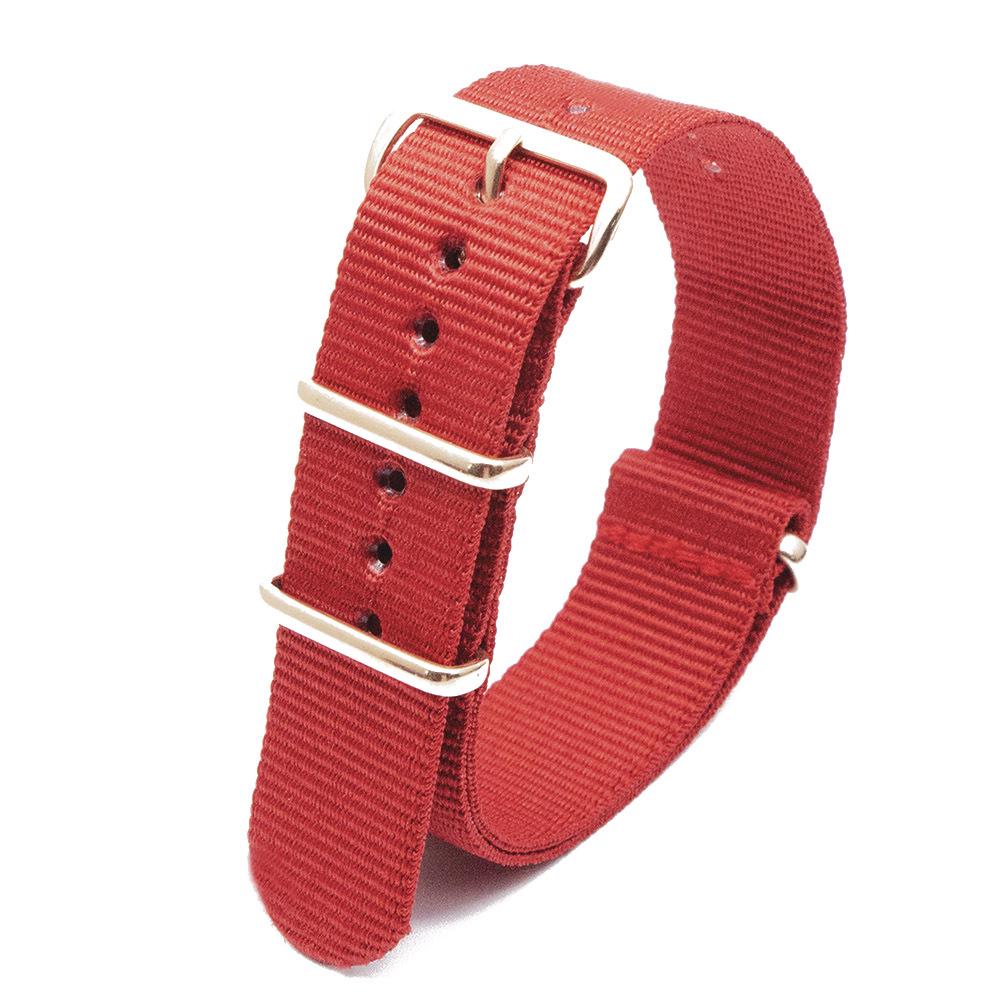 Rose Gold Buckle Nylon Watch Strap - Canvas Replacement for DW Watches