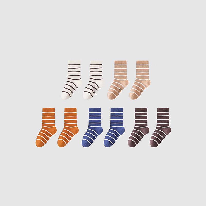 Yeehoo Kids' Non-Slip Mid-Calf Socks 5-Pack