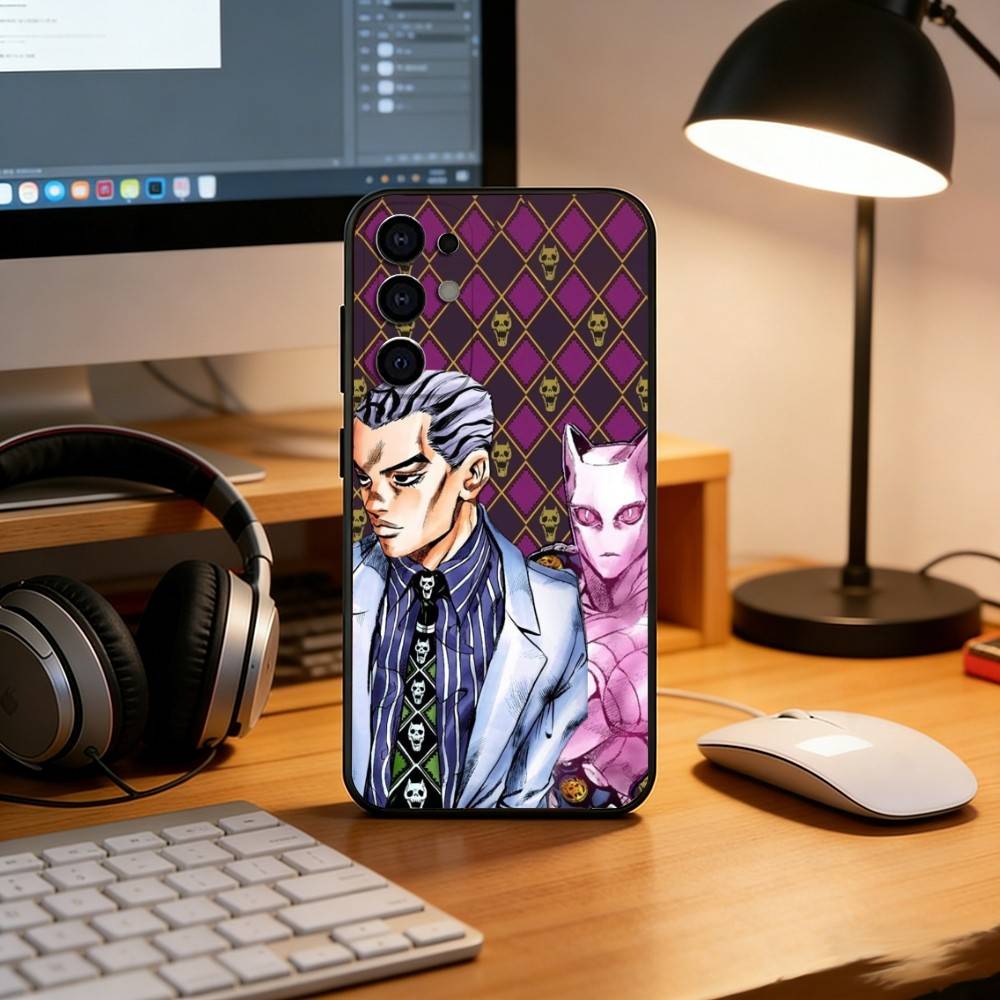 Anime JoJo's Bizarre Adventure  Phone Case For Samsung S25,S24,S21,S22,S23,S30,Ultra,S20,Plus,Fe,Lite,Note,10,Black Cover