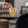 Modern Classy Lucky Owl Resin Art Figurine | Beautiful Home Decor (Brown, Pack of 1)