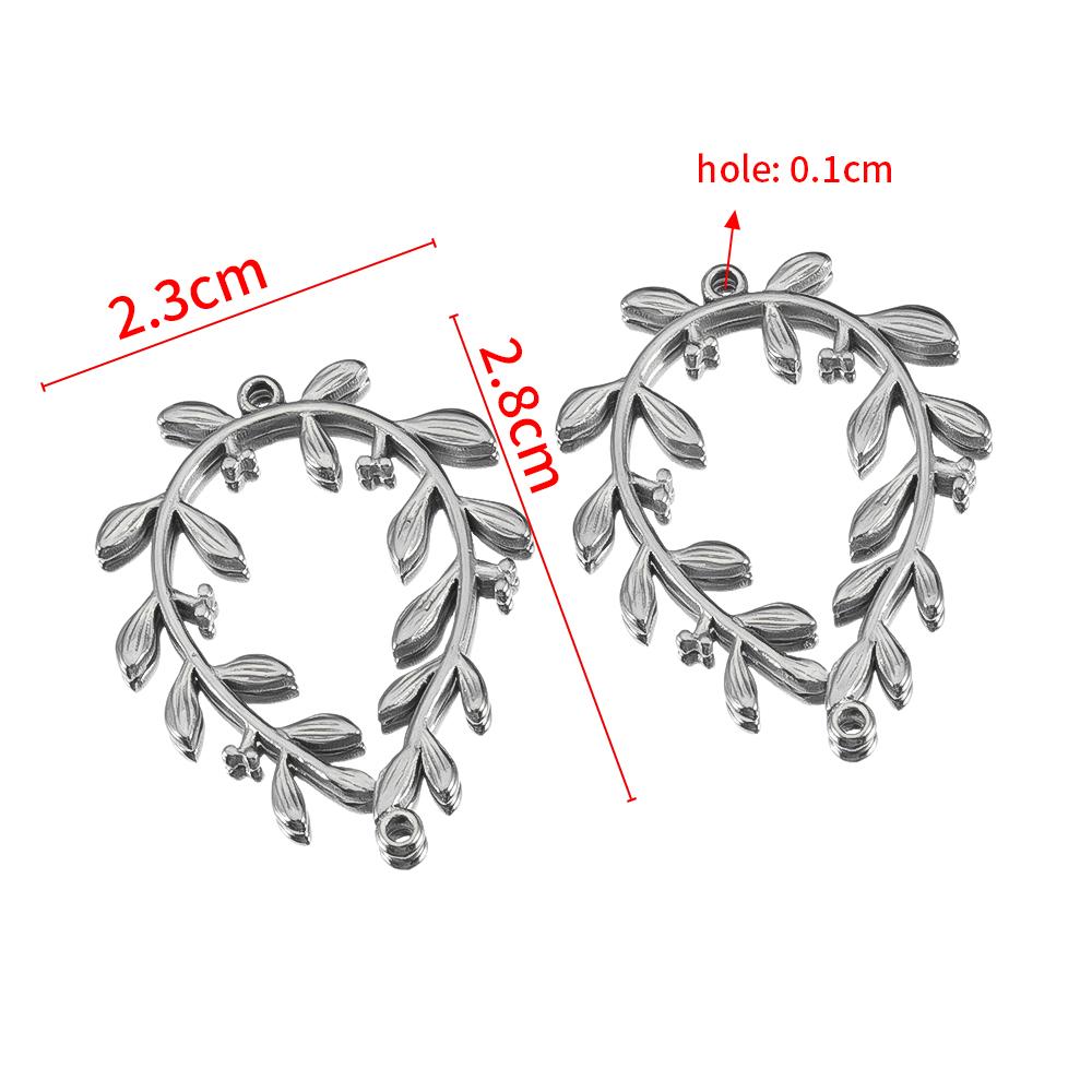 5pcs Stainless Steel Bohemian Launch Pendants for Women Necklace Plated Golden Love Heart Charms DIY Jewelry Findings Wholesale