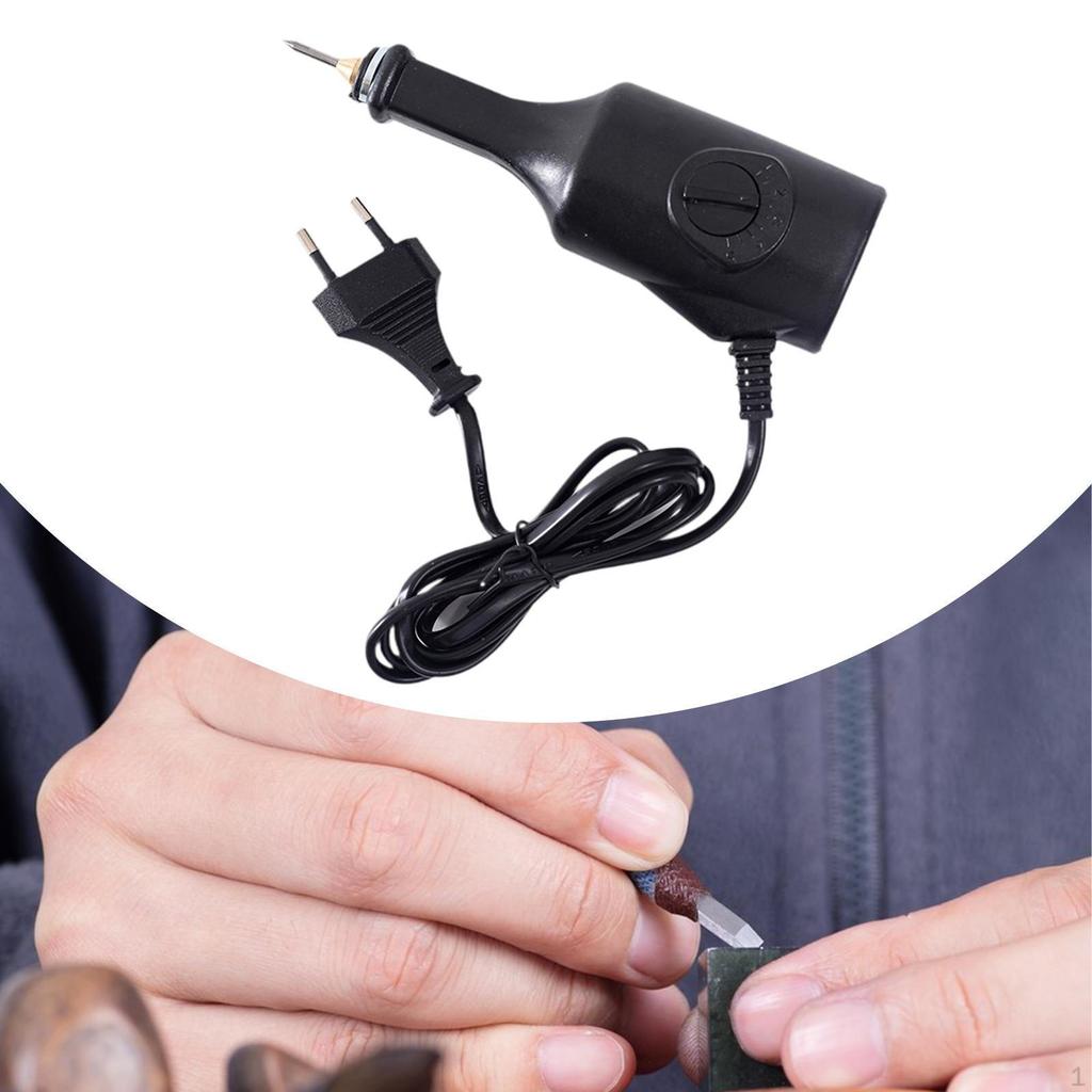 Electric Engraving Pen Portable 5 Speed Adjustable for Wood Metal DIY Crafts