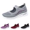 Women'S Spring And Summer Fashion Mesh Perforated Breathable Casual Shoes A Slip On Solid Color Shoes Women Canvas Shoes Casual