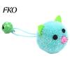 Cat Toy Plush Mouse Ball, Soft Fluffy Ball with Bell, Kitten Colorful Teething for Indoor Cats Boredom Relief Interactive Play