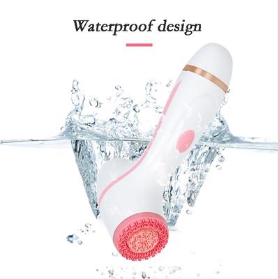 Electric Facial Cleansing Brush Silicone Rotating Face Brush Deep Cleaning Skin Exfoliation Waterproof Facial Massager