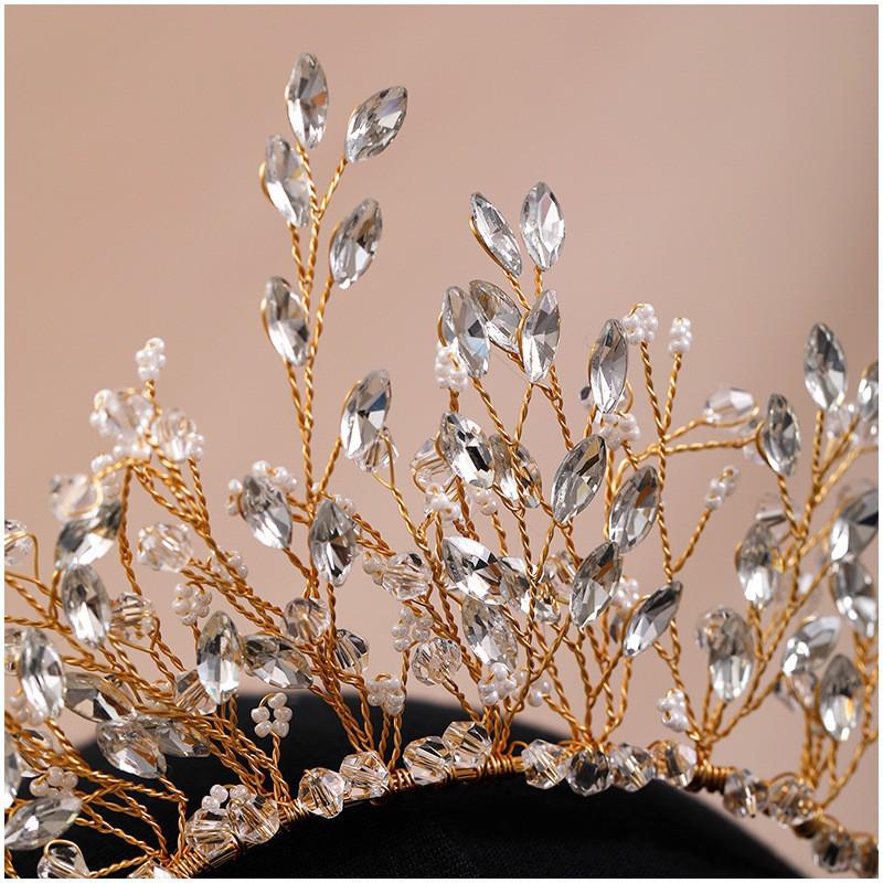 High-End Handmade Luxury Bridal Headband for Wedding Styling