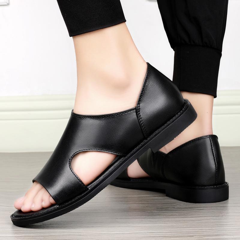 Men's Summer Genuine Leather Casual Beach Sandals